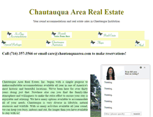 Tablet Screenshot of chautauquaarea.com